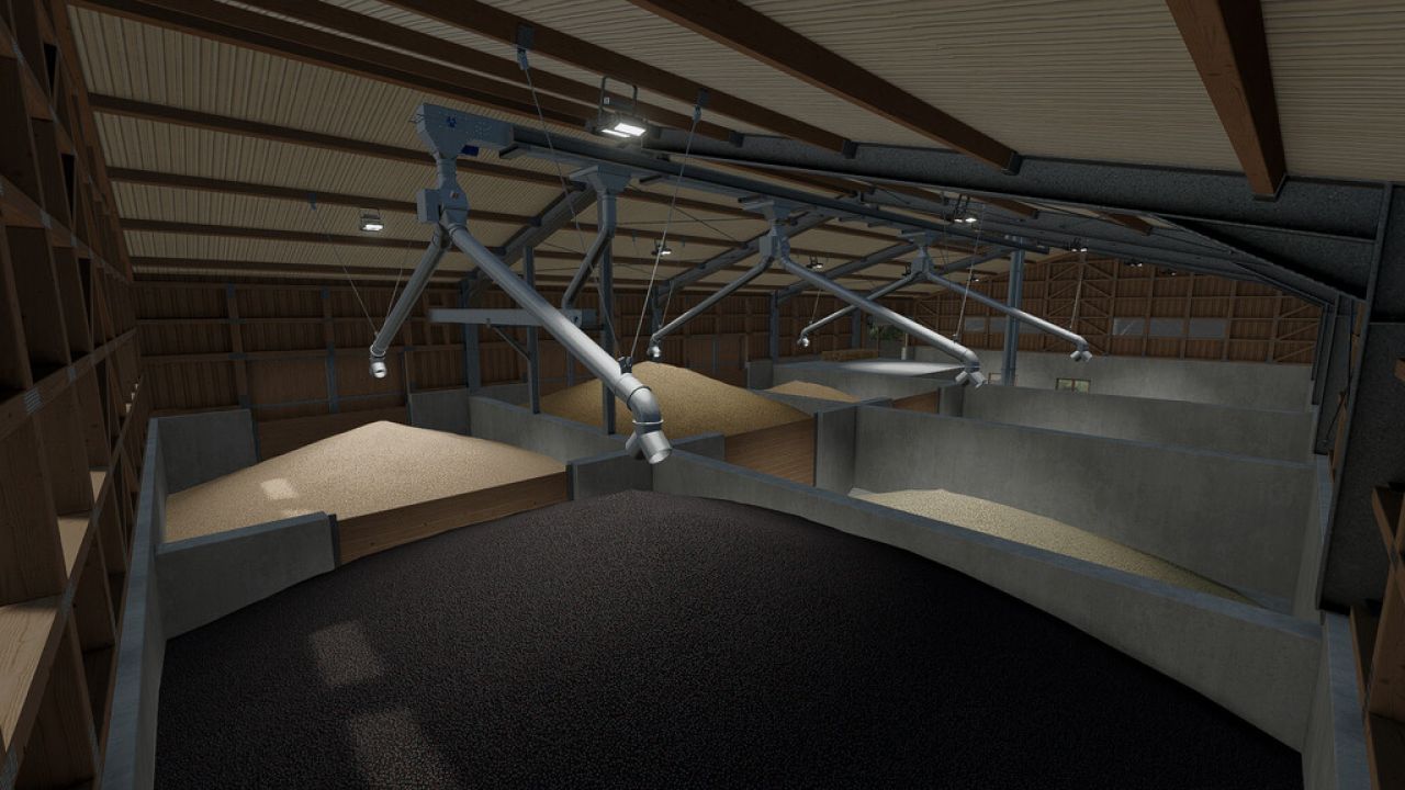 Sala de almacenamiento de granos