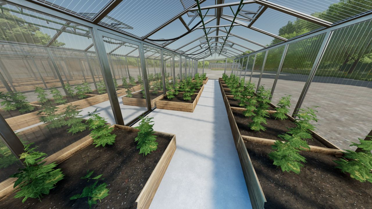 Greenhouse for crops from the Premium DLC