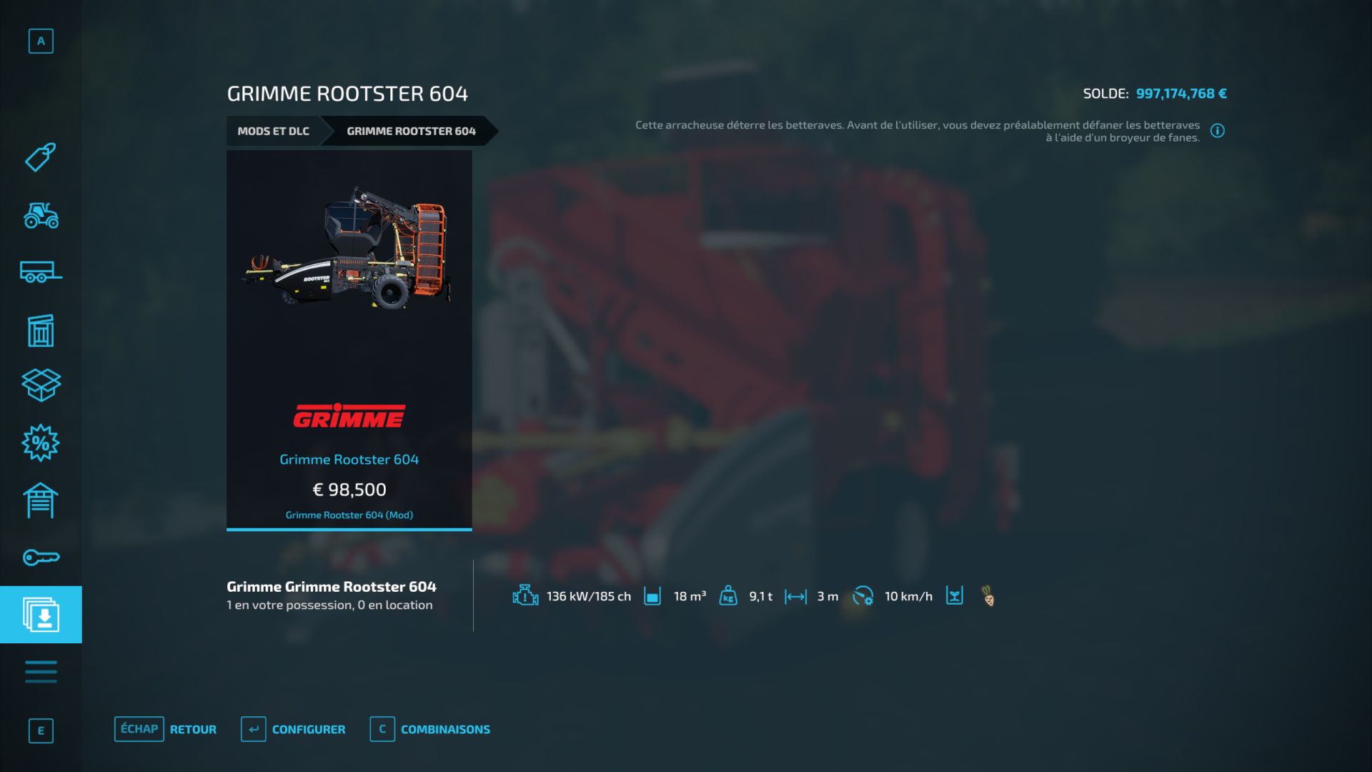 Grimme Rootster 604