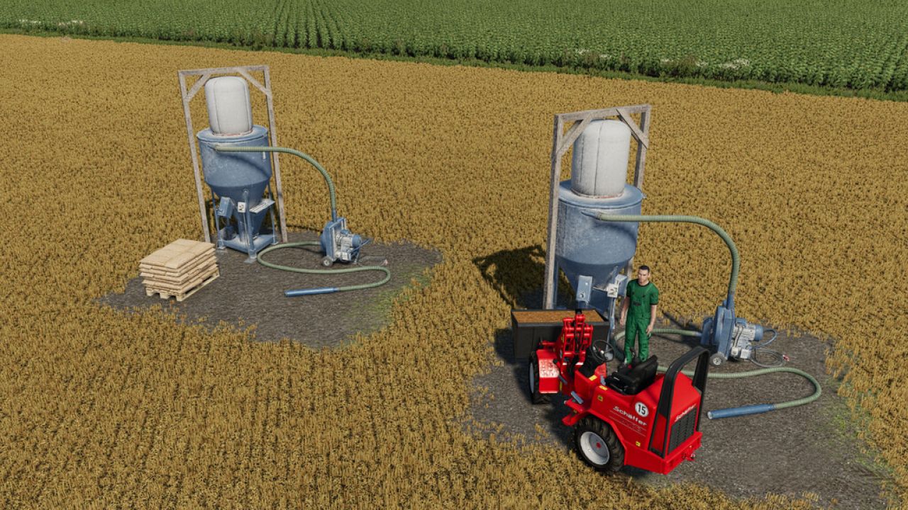 Moulin à grains avec jeu croisé de mélangeur