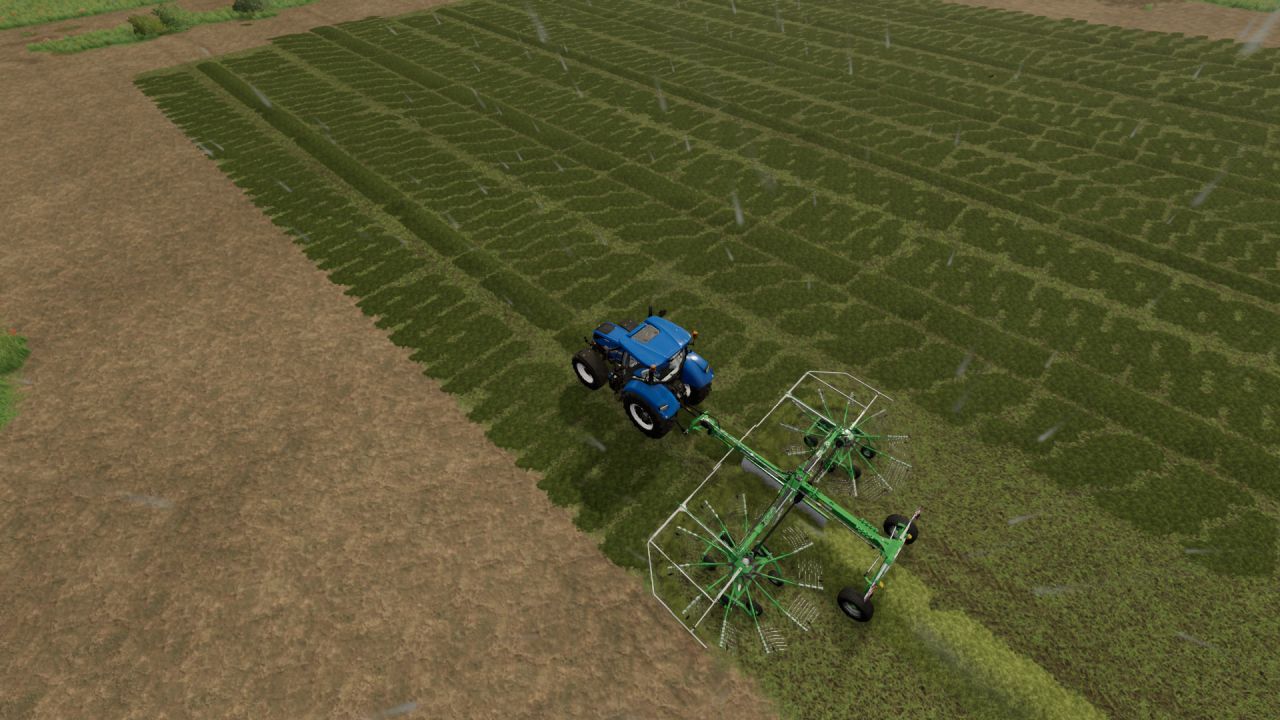 Hay maker windrowers pack