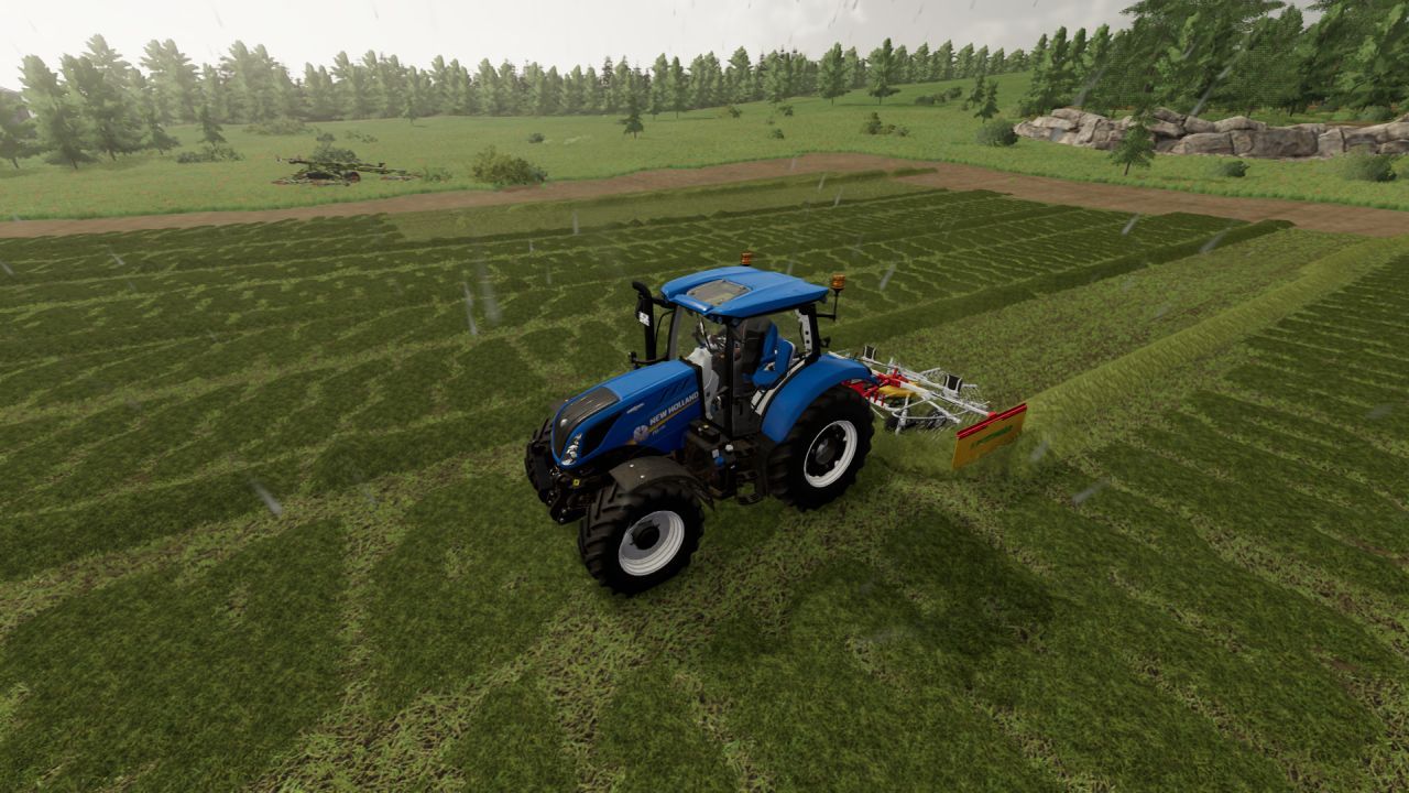 Hay maker windrowers pack