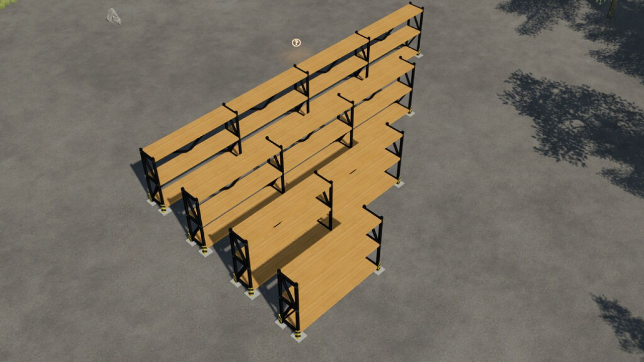 Scaffale resistente