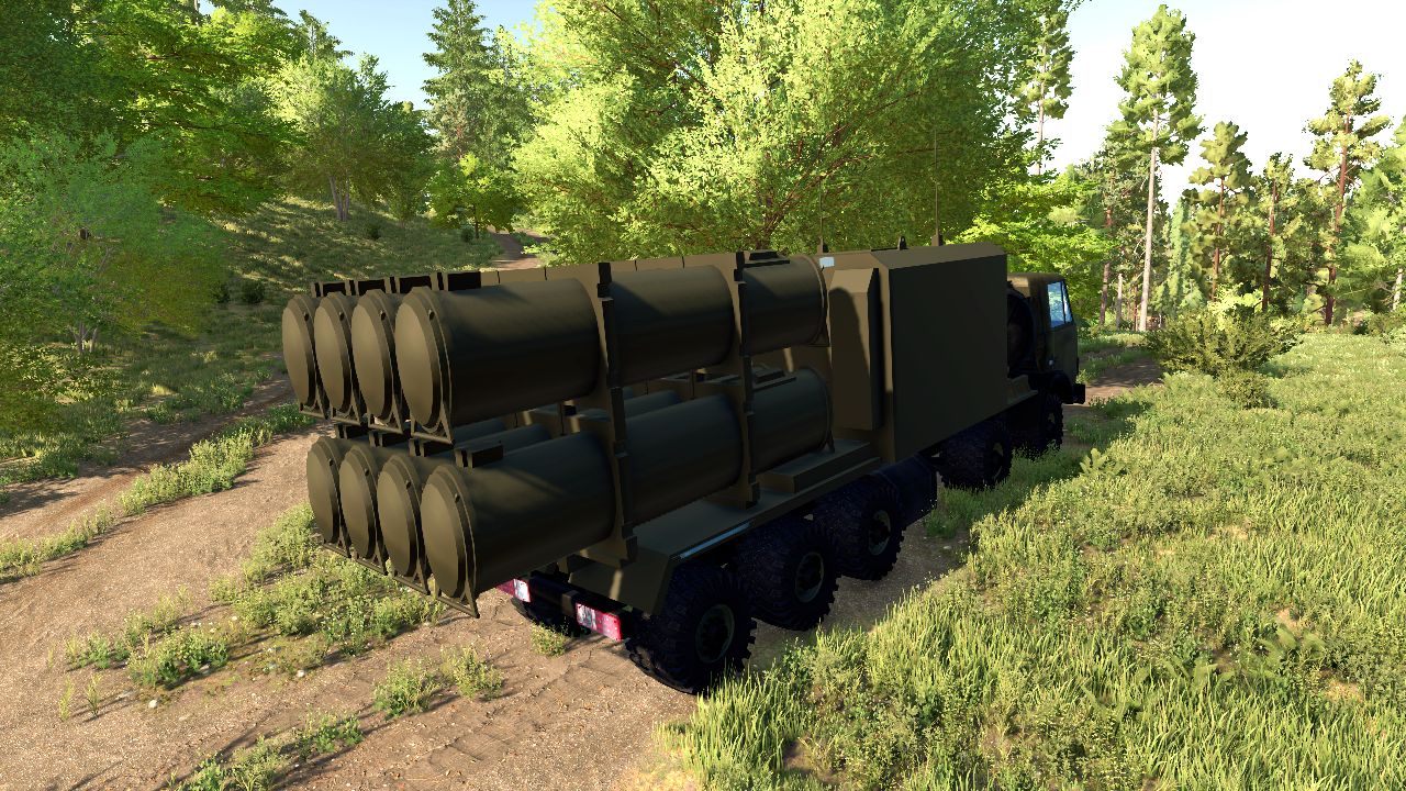 Тяжёлый грузовик Kamaz (ракетная пусковая установка / конфигурация TEL)