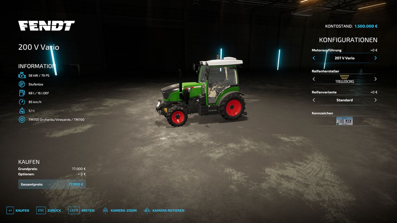 High speed tractor Narrow track tractor Fendt