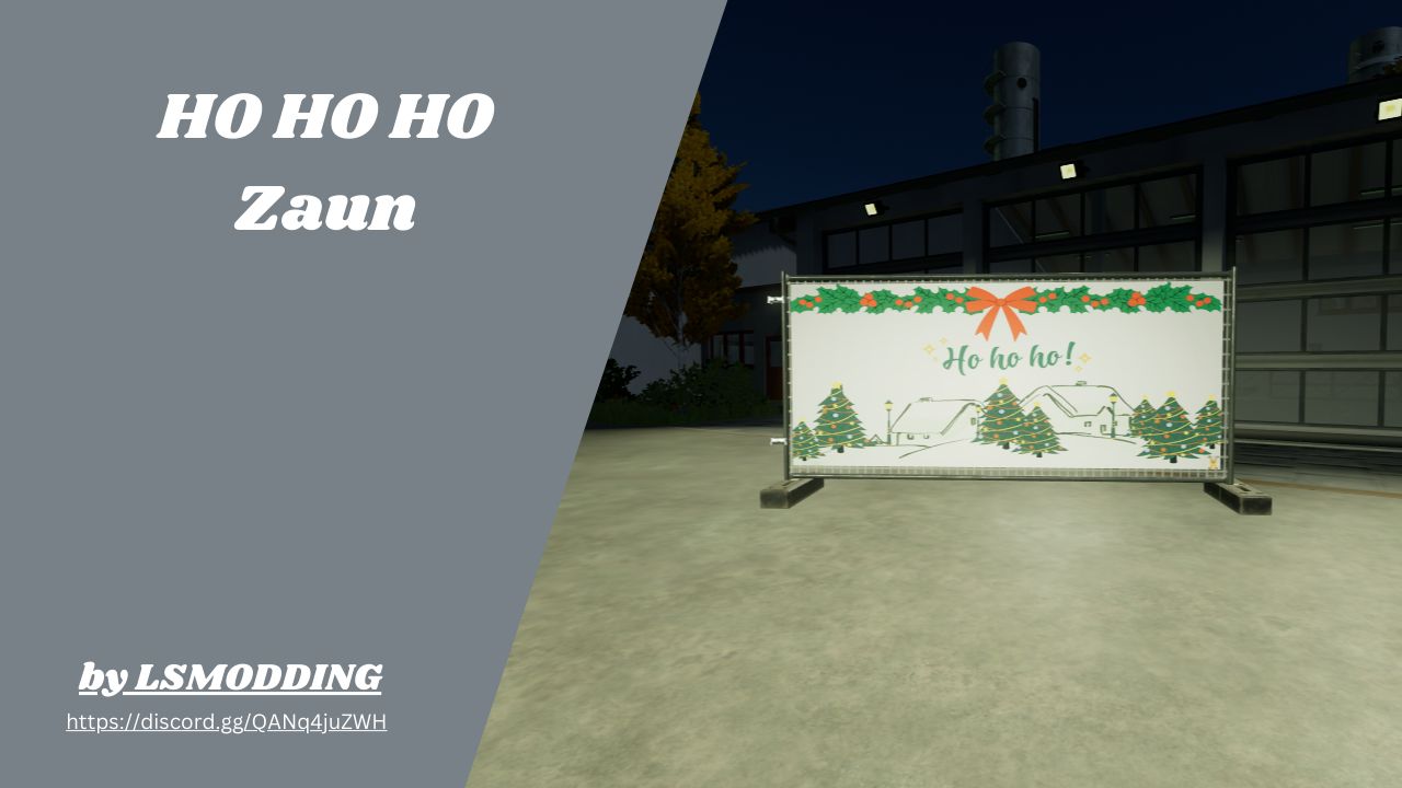 "HO HO HO" Zaun