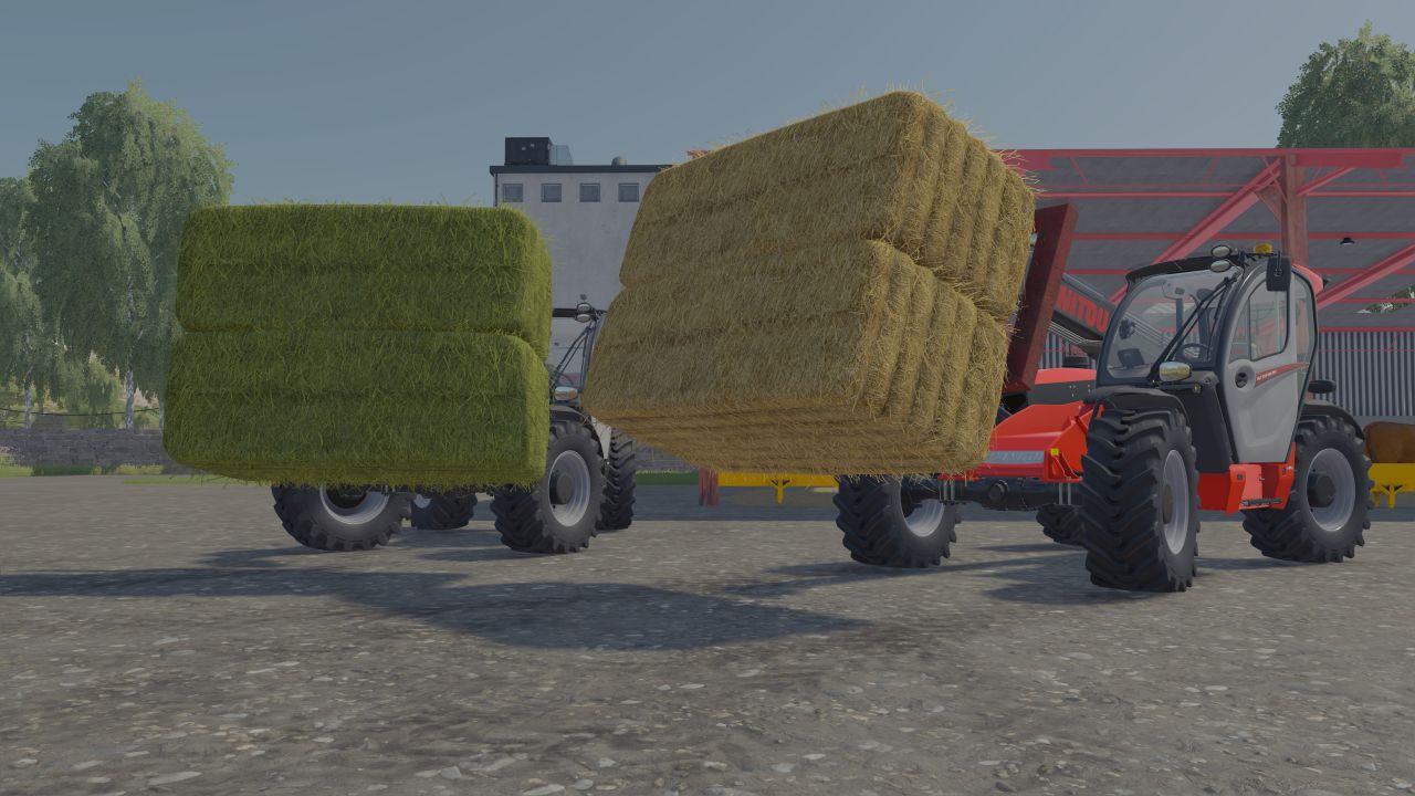 Homemade bale fork