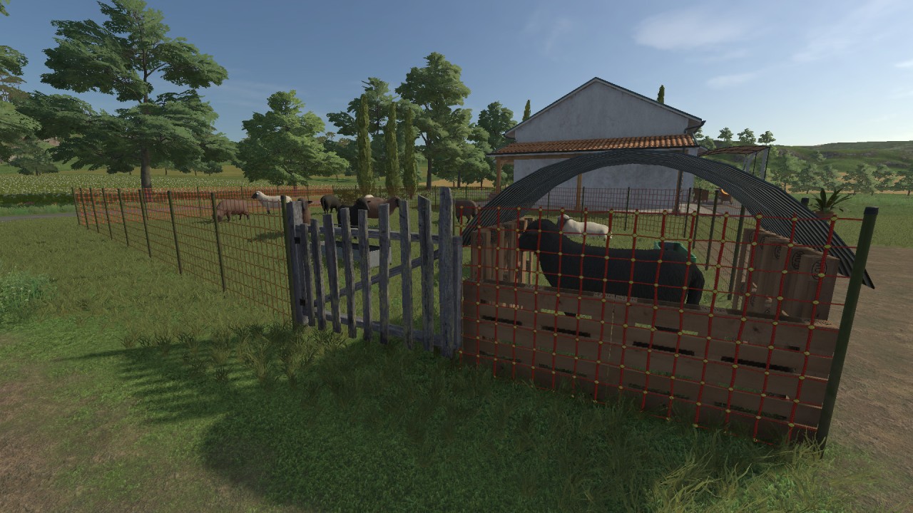 Homemade sheep pen