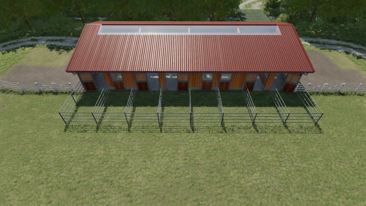 Horse Stable With Paddocks