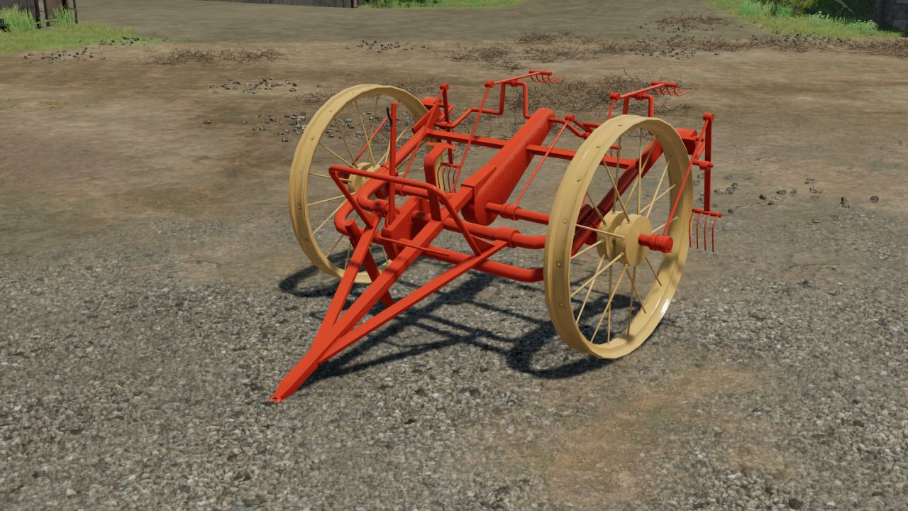 Horse tedder for tractor