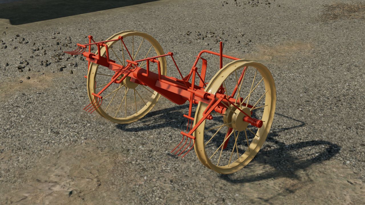 Horse tedder for tractor