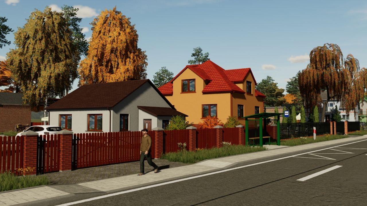 Casas de estilo polaco.