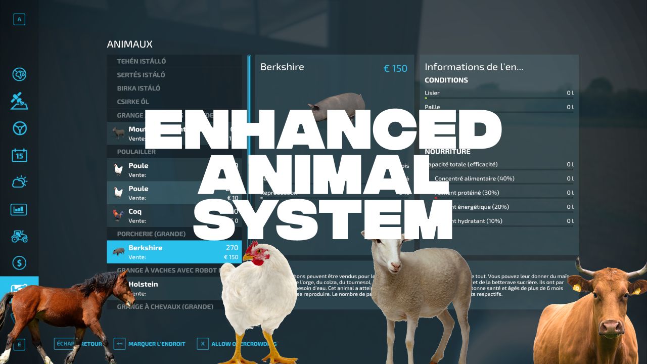 Улучшенная система животных