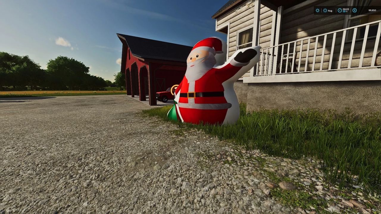 Inflatable Christmas decorations