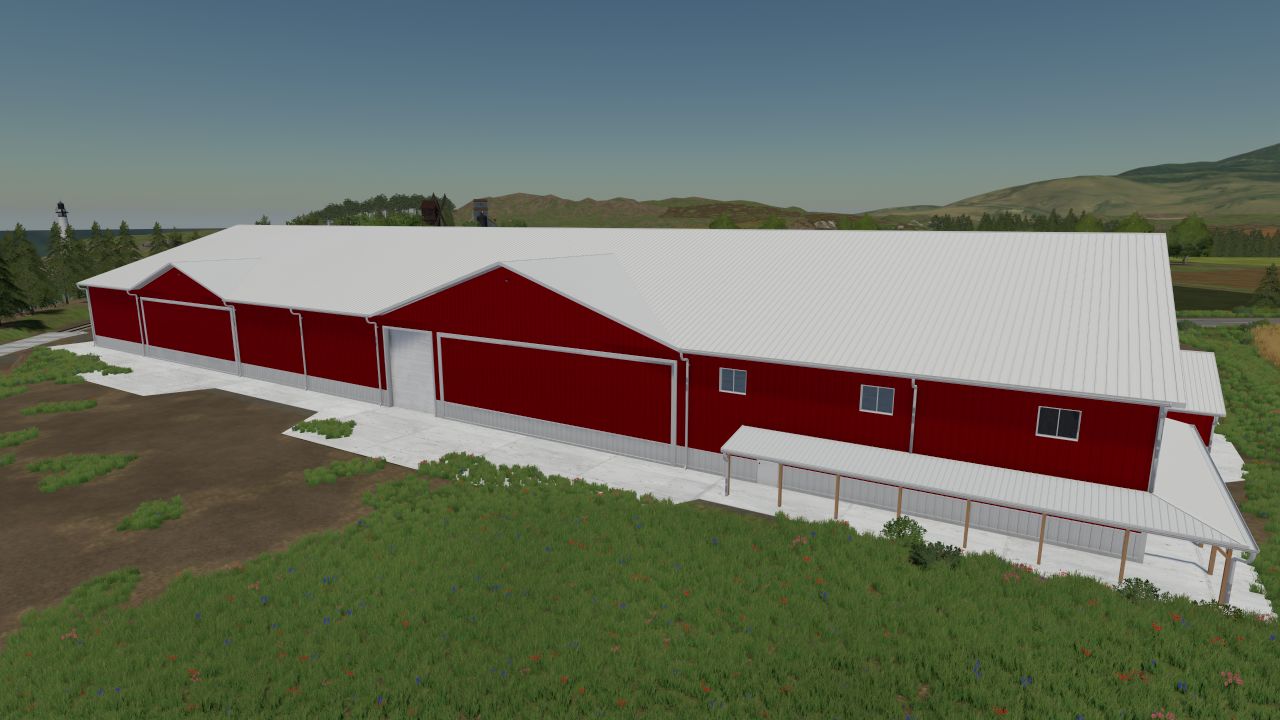 Insulated shop + storage building 110x300