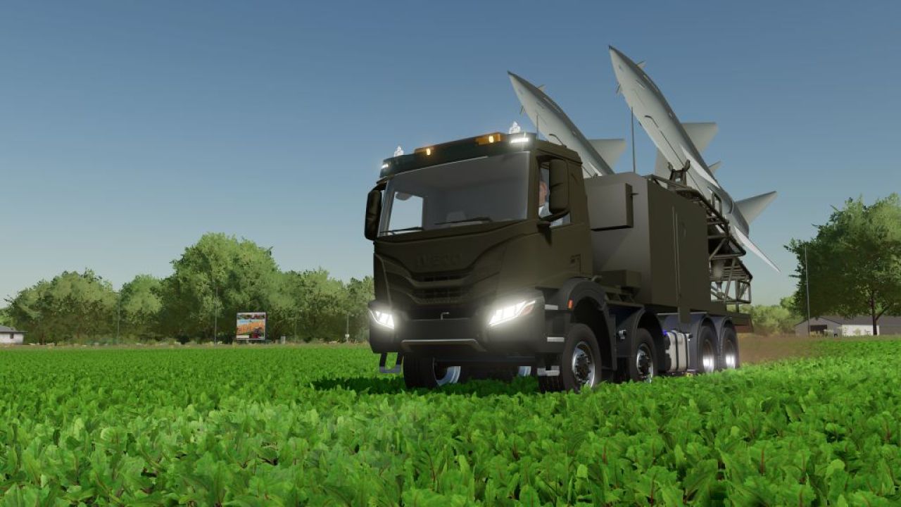 Iveco 8x8 Tactical Missile Launcher FS22 thumbnail 2