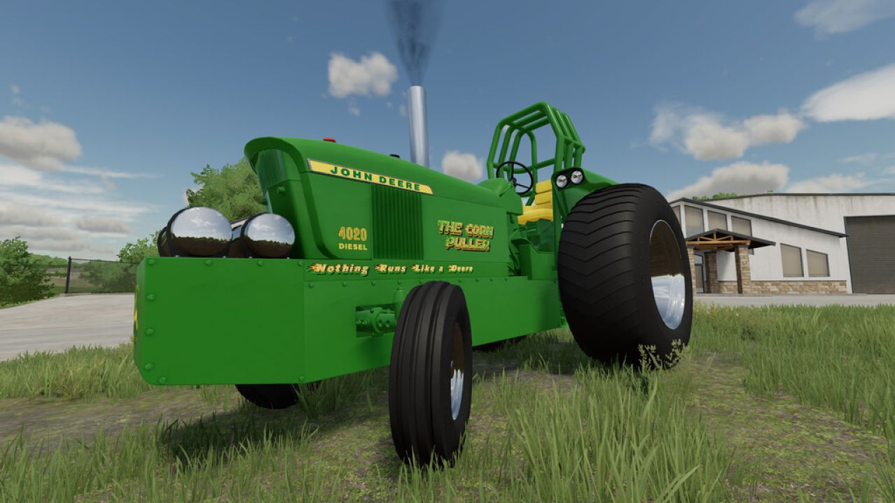 John Deere 4020 Pulling Tractor FS22 - KingMods