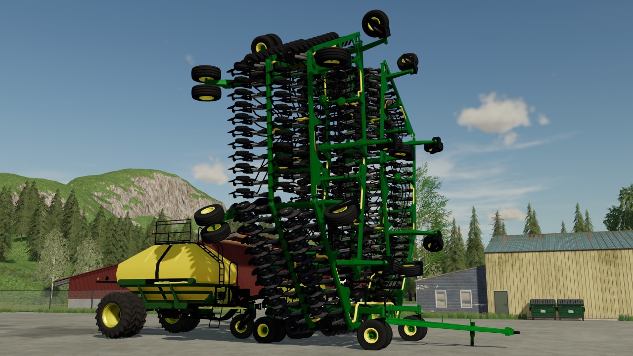 Пневматическая сеялка John Deere 50M