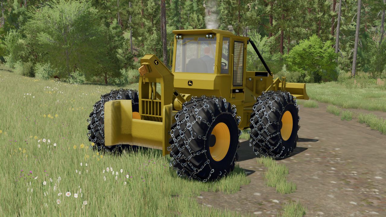 John Deere 540gIII Cable Skidder (Yellow 90's Style)