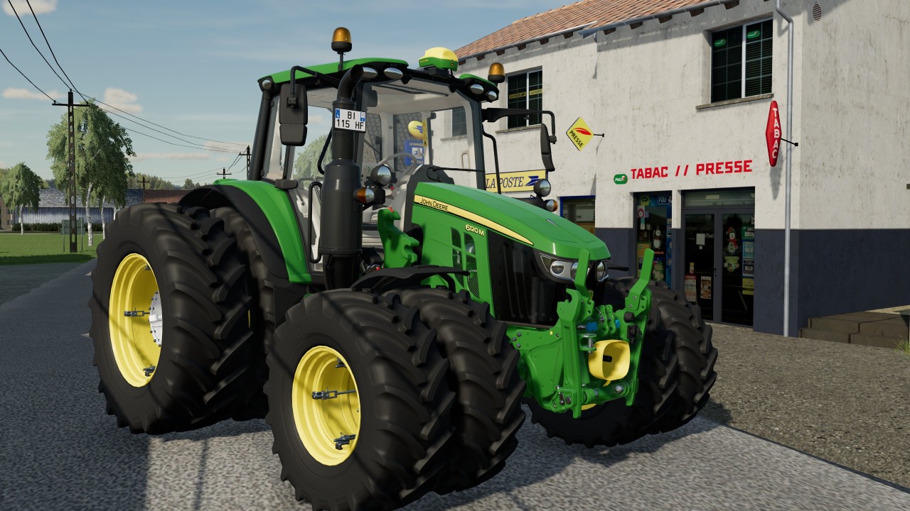 John Deere 6120M aire doble a distancia entre hileras