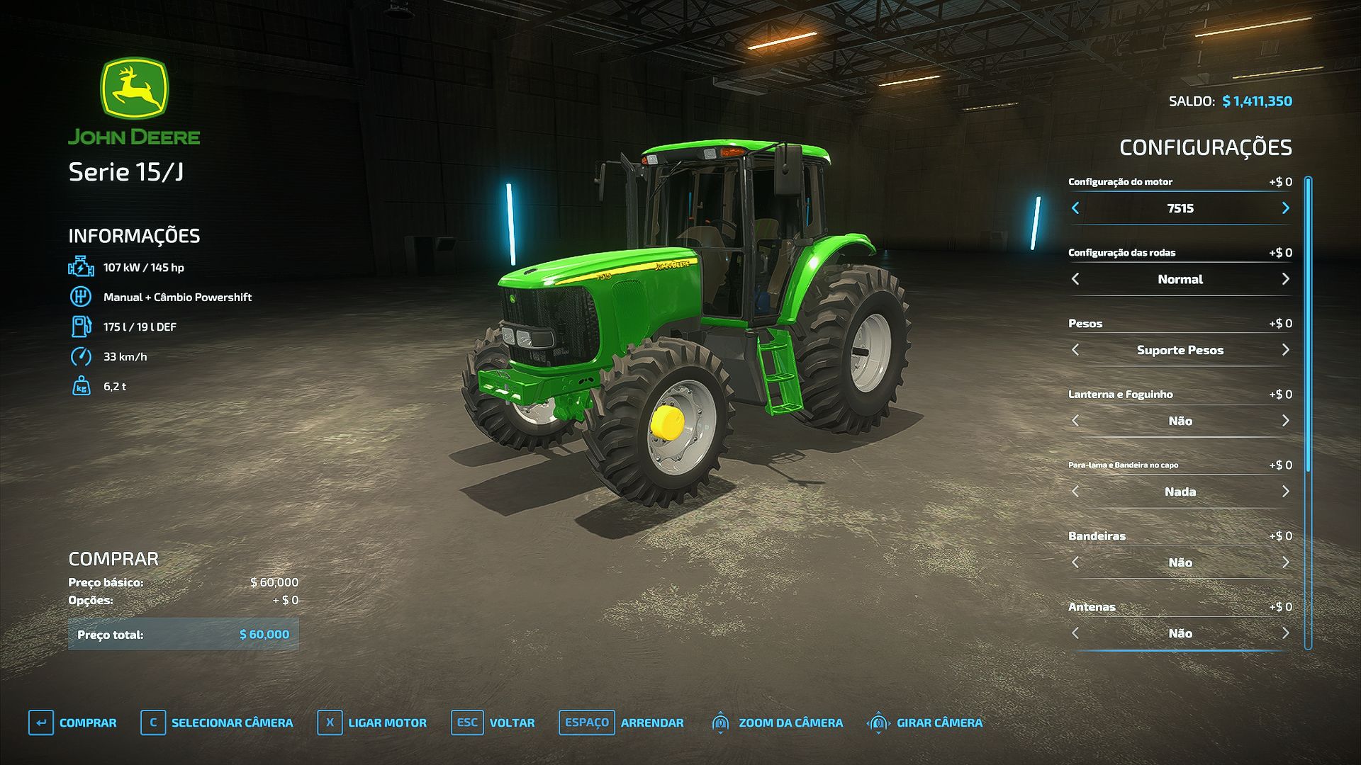 John Deere 6145J