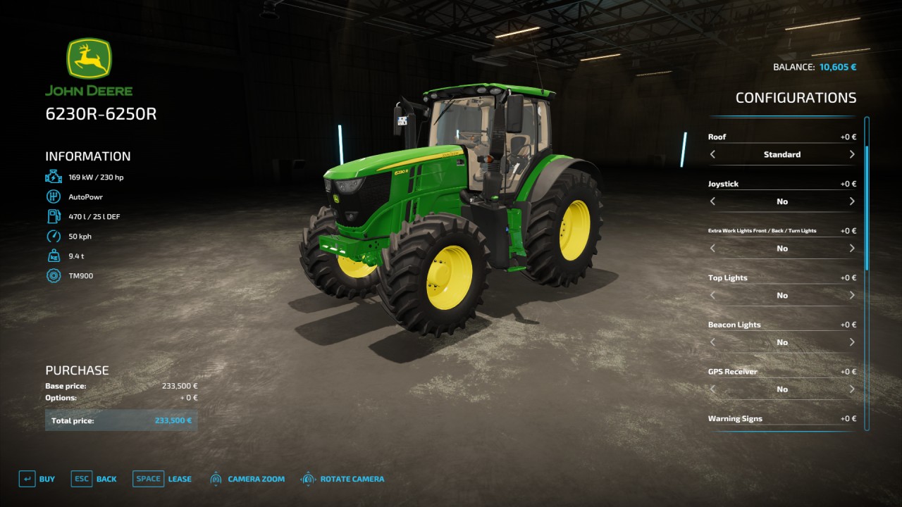 John Deere 6230R-6250R