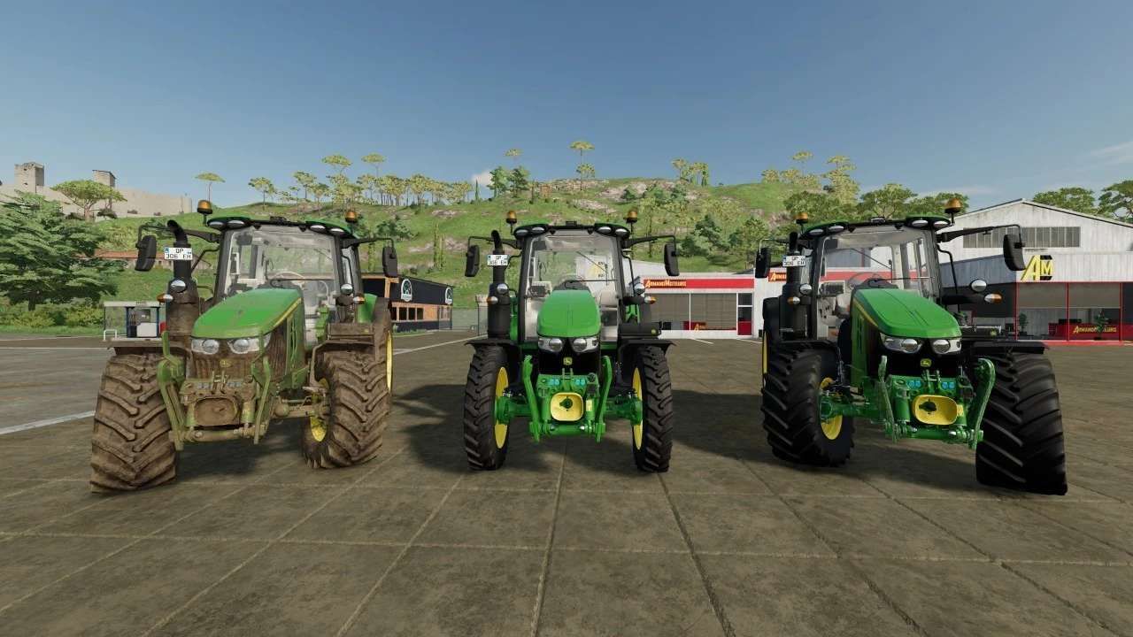 Узкие колесные колеи John Deere серии 6M