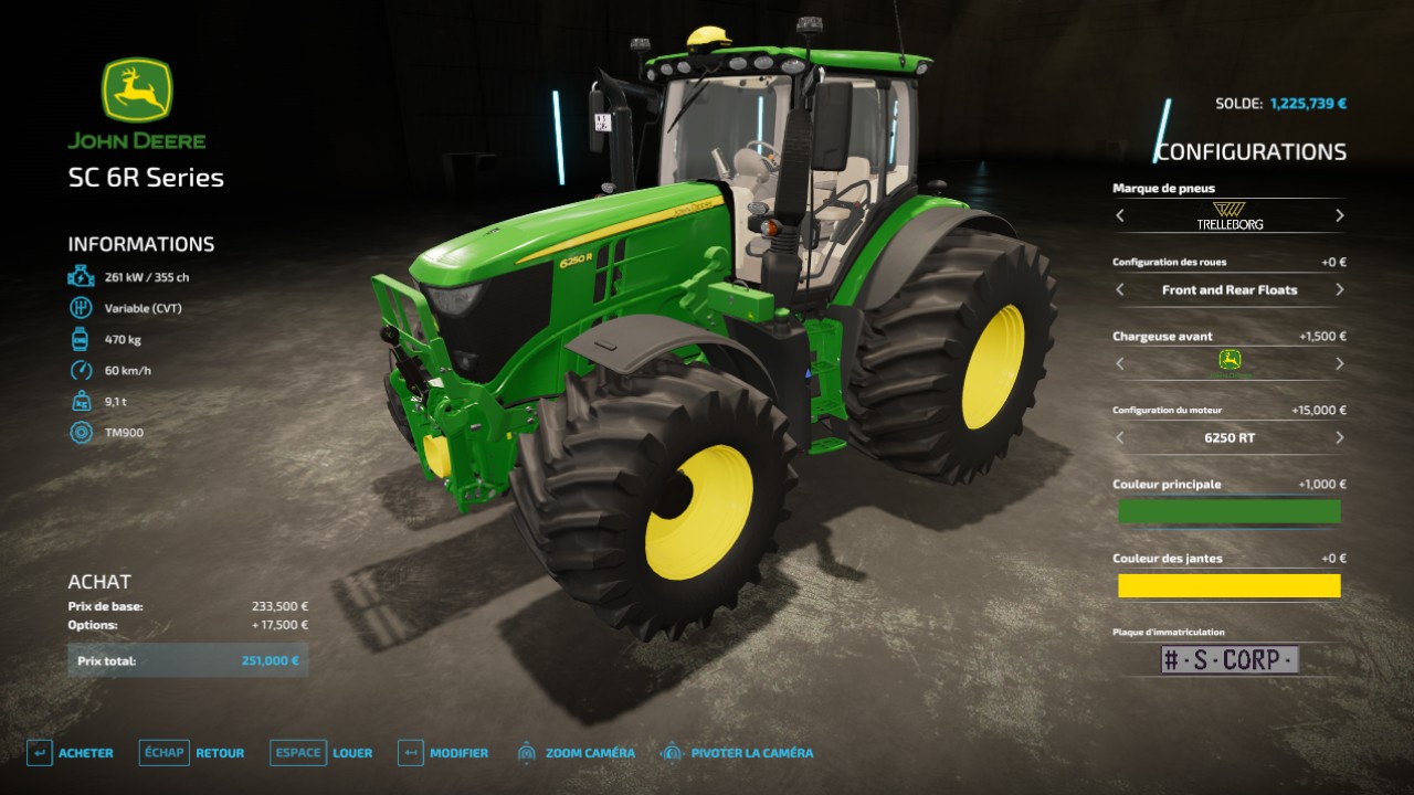 John Deere 6R Series (Methan)