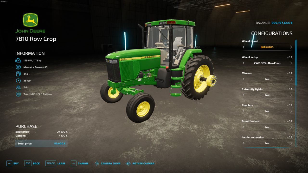 John Deere 7180 Row Crop