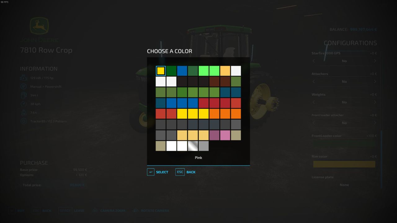 John Deere 7180 Row Crop