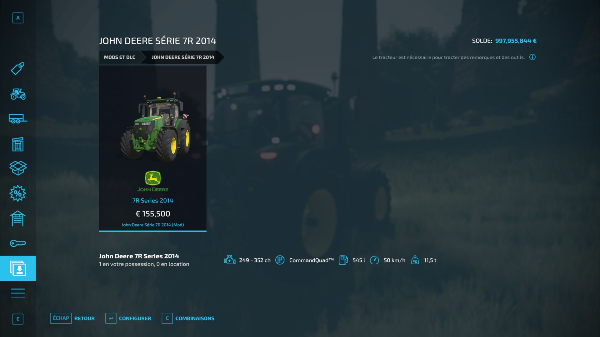 John Deere 7R 2014 Series (IC)