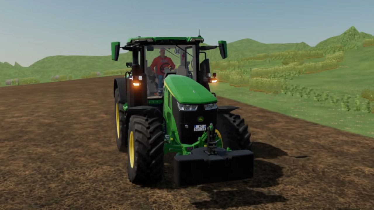 John Deere 7R com buzina Basuri 4.0