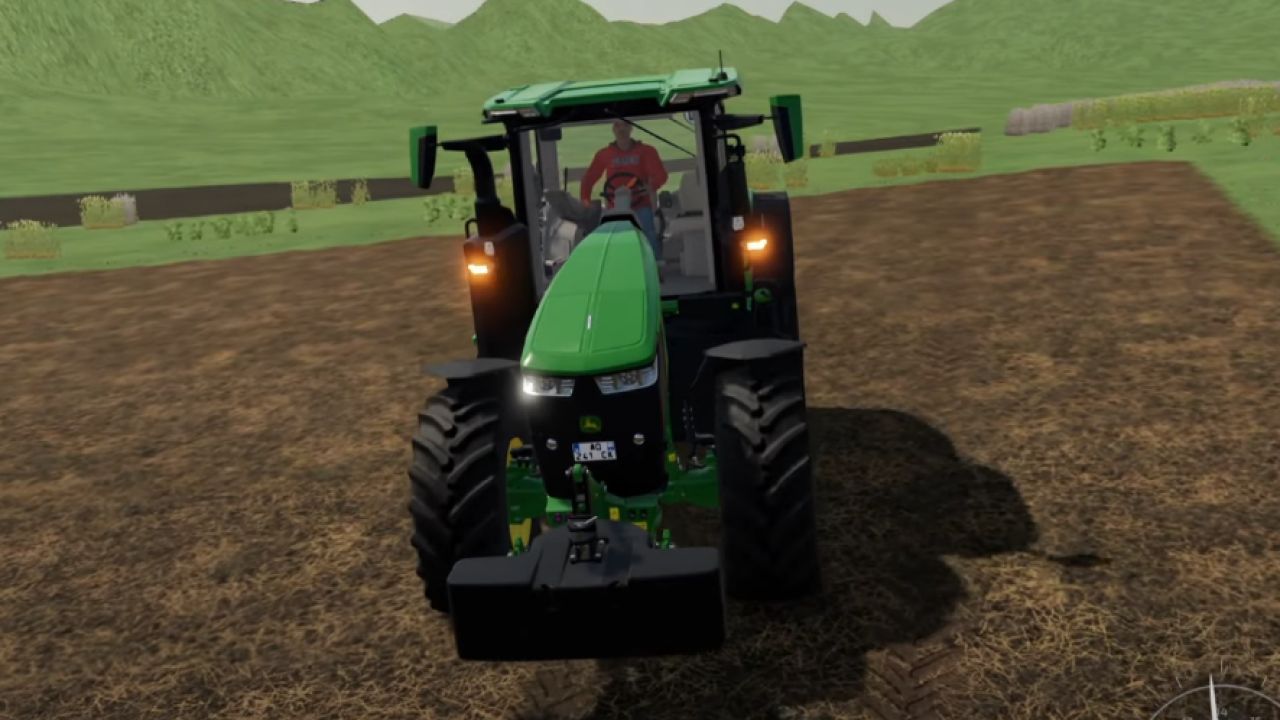 John Deere 7R avec klaxon Basuri 4.0