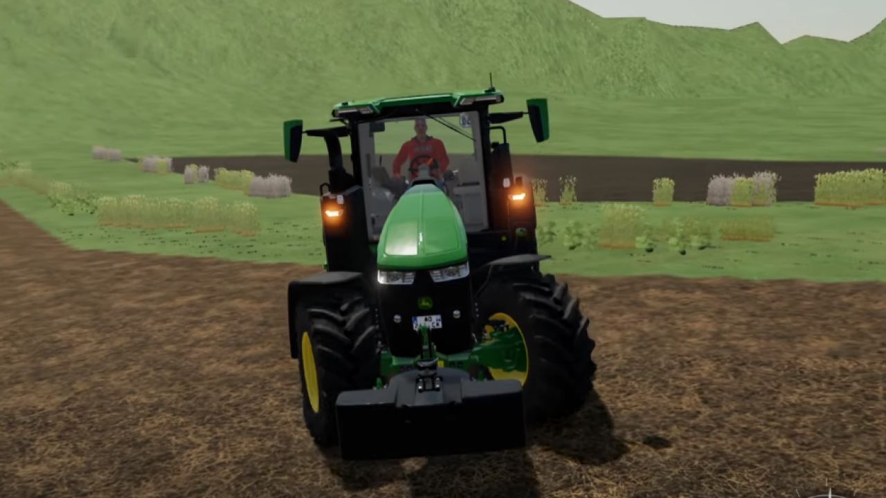 John Deere 7R avec klaxon Basuri 4.0