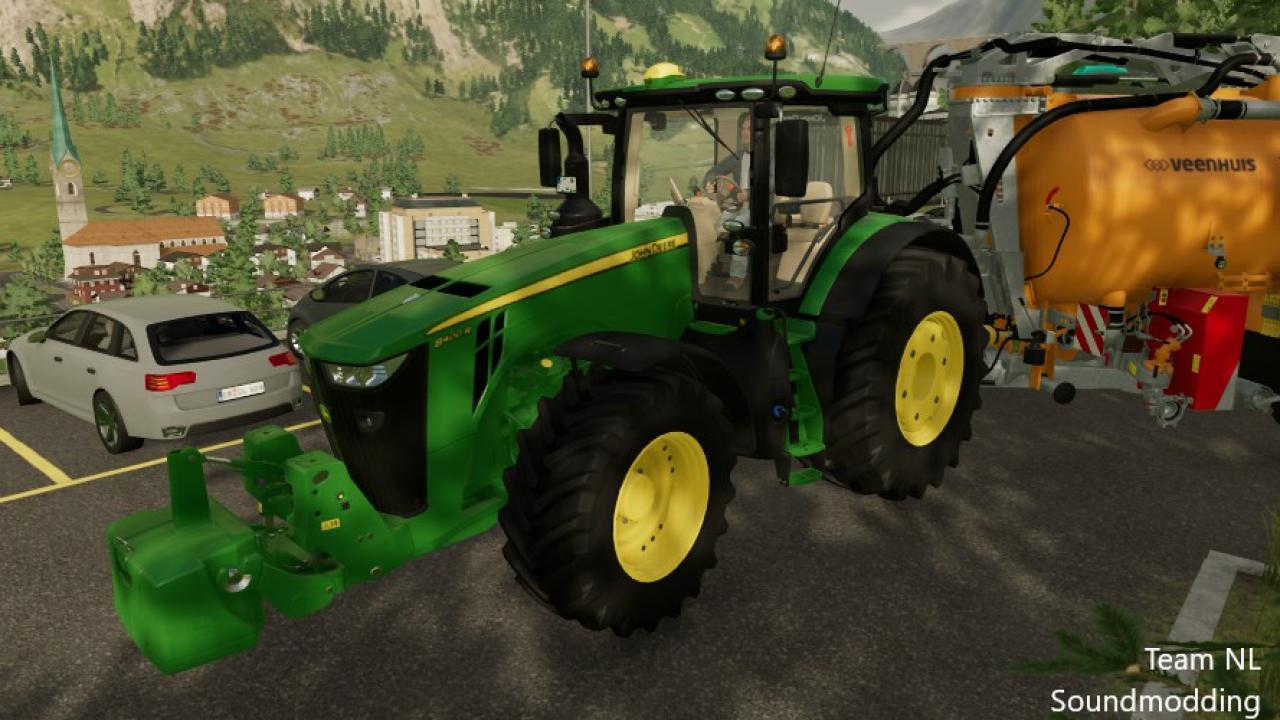 John Deere 8R con revisión completa de sonido