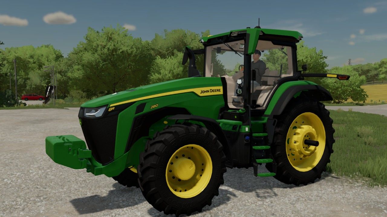 John Deere 8R z kołami północnoamerykańskimi