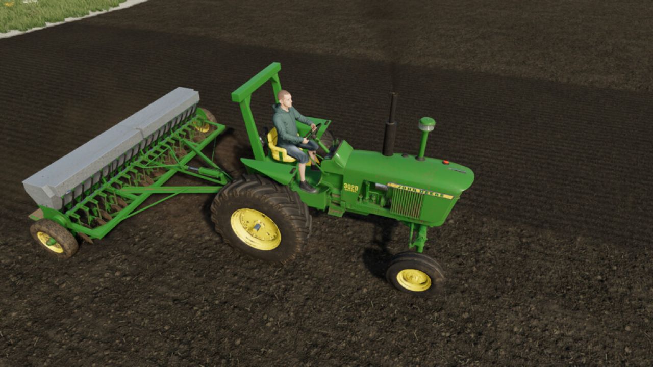 Semoir à grains John Deere B 12 pieds