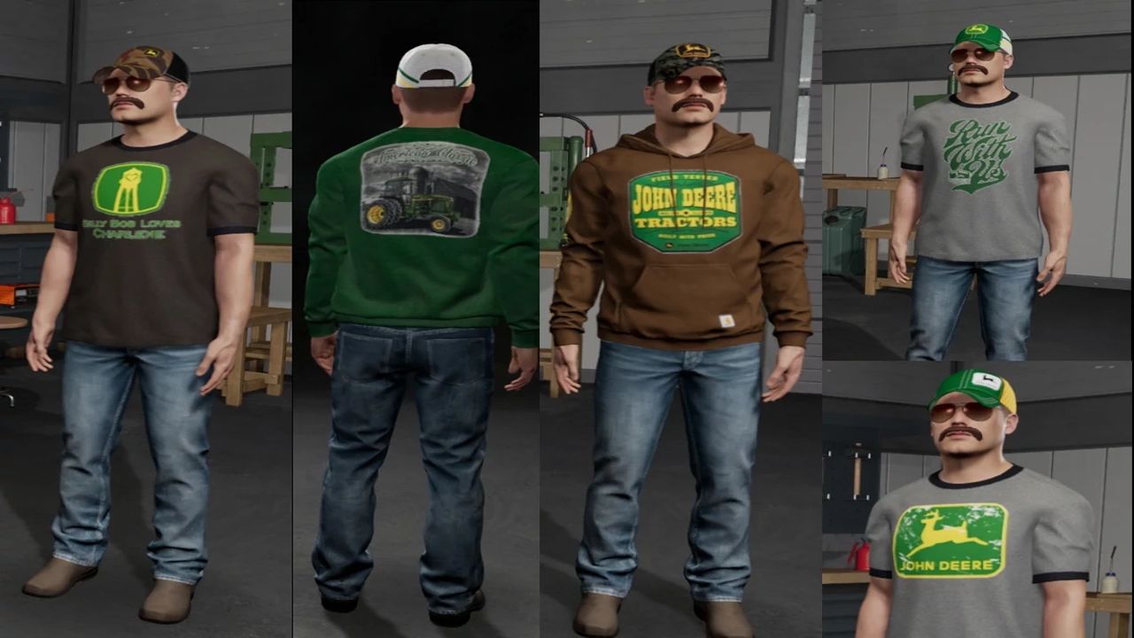 Pacote de roupas John Deere