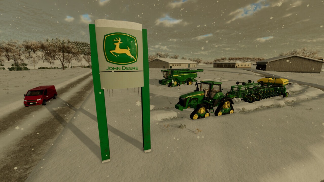 John Deere Händlerschild