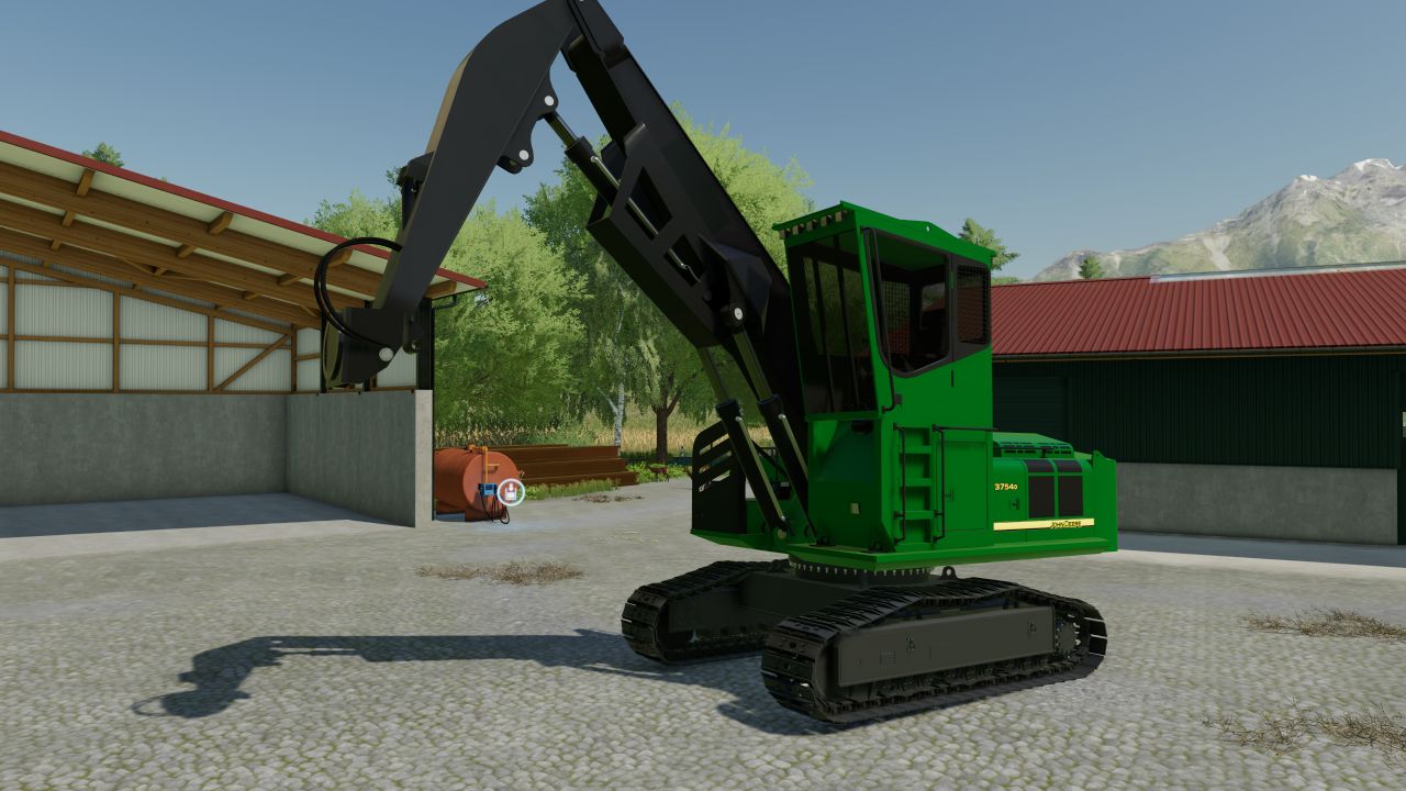 Holzerntemaschine von John Deere / Hitachi