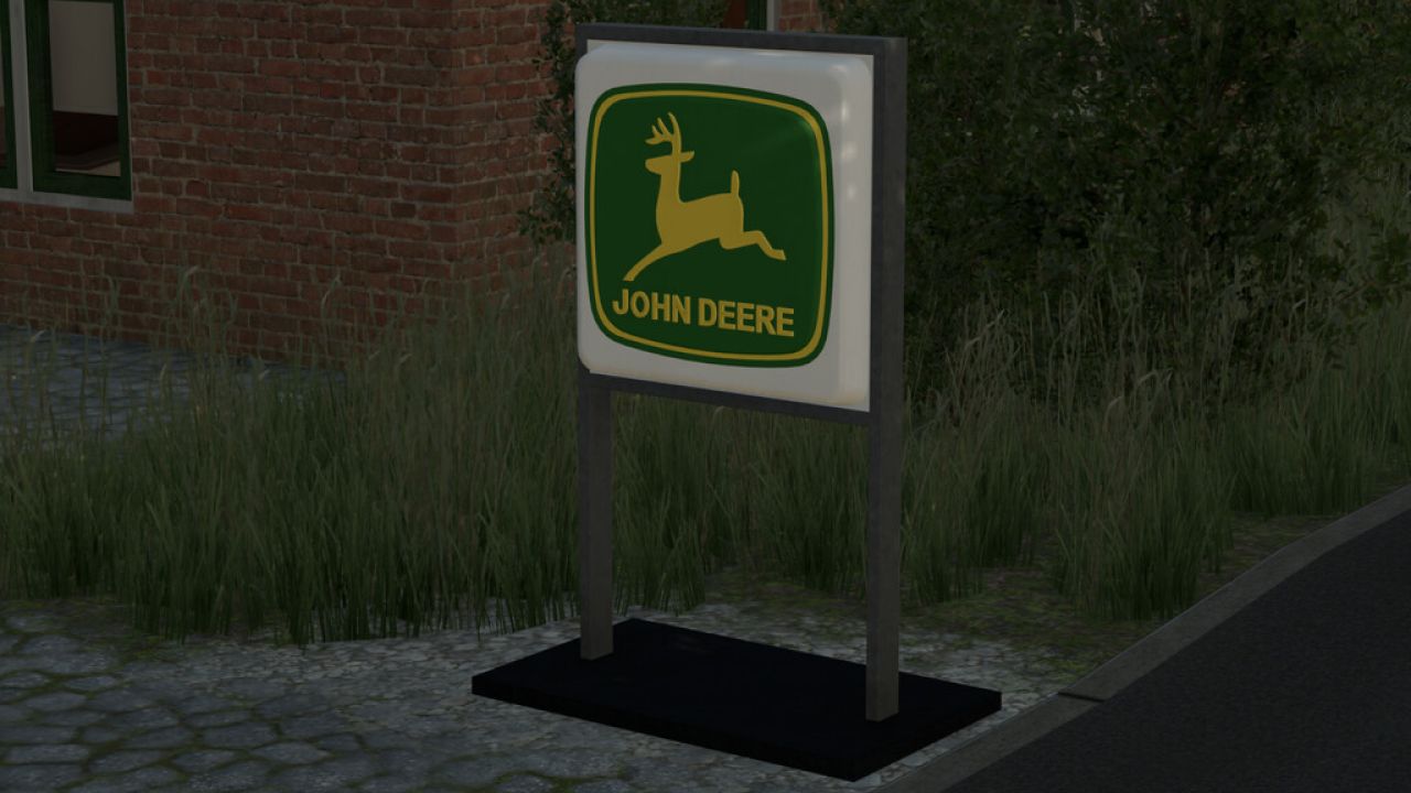 Znak świetlny John Deere