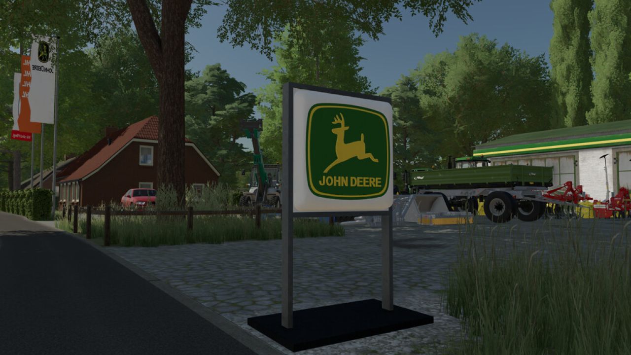 John Deere Leuchtschild