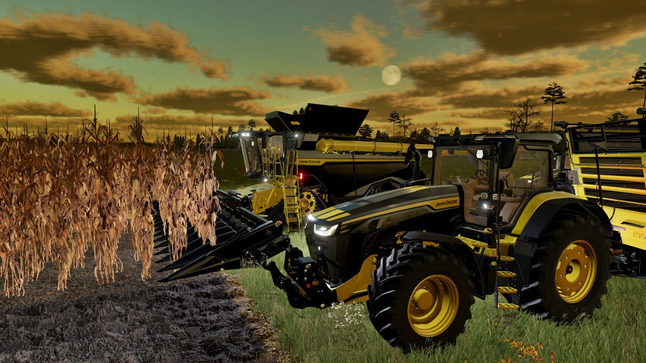 John Deere X91100 black&yellow Version / TOMMOD