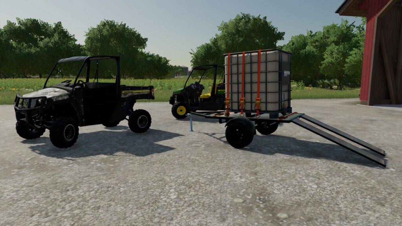John Deere XUV865E i wózek transportowy