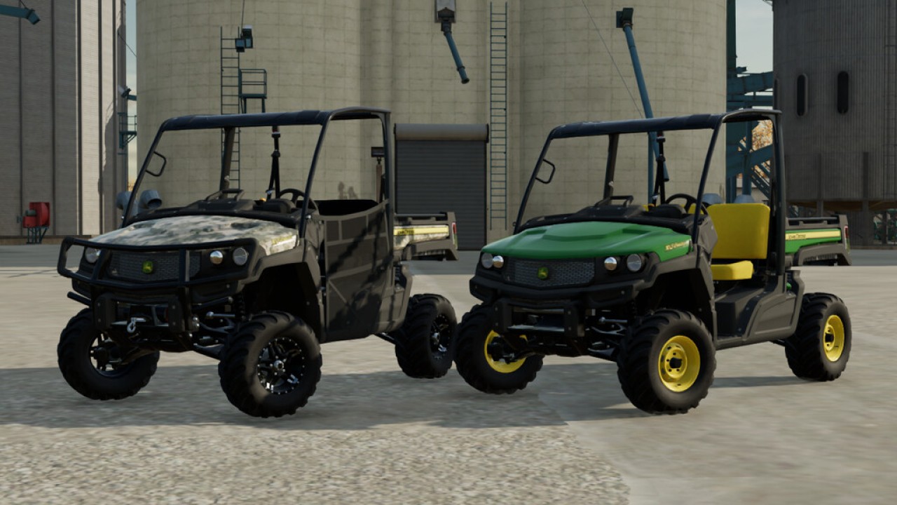 John Deere XUV865E i wózek transportowy