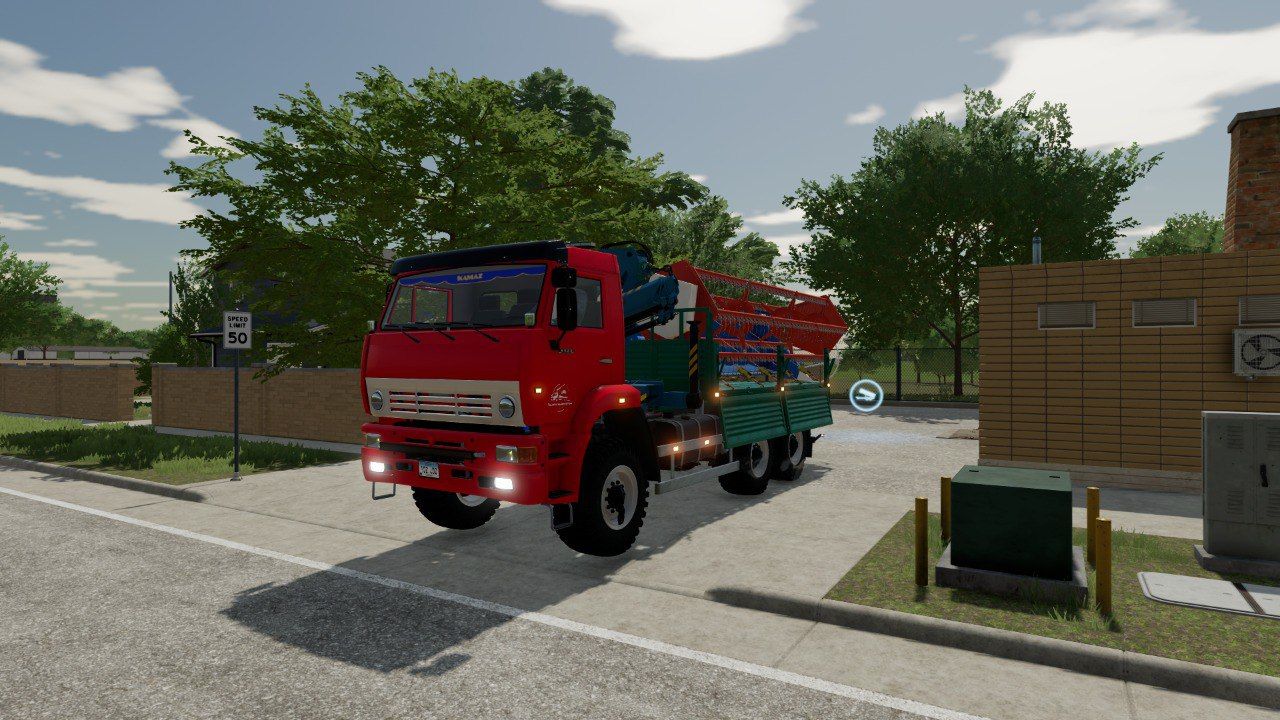 KamAZ-6522 z dźwigiem manipulatorowym