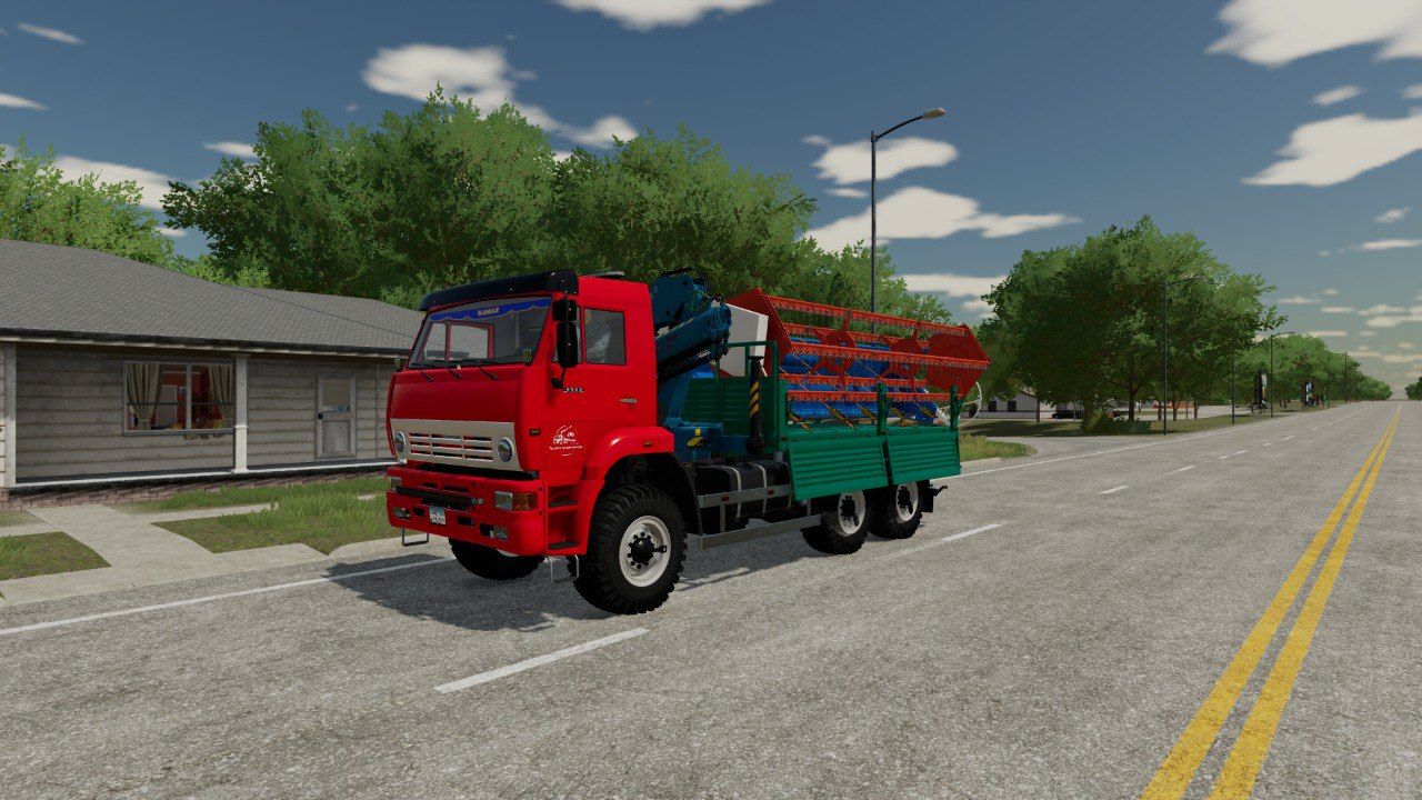 KamAZ-6522 avec grue manipulatrice