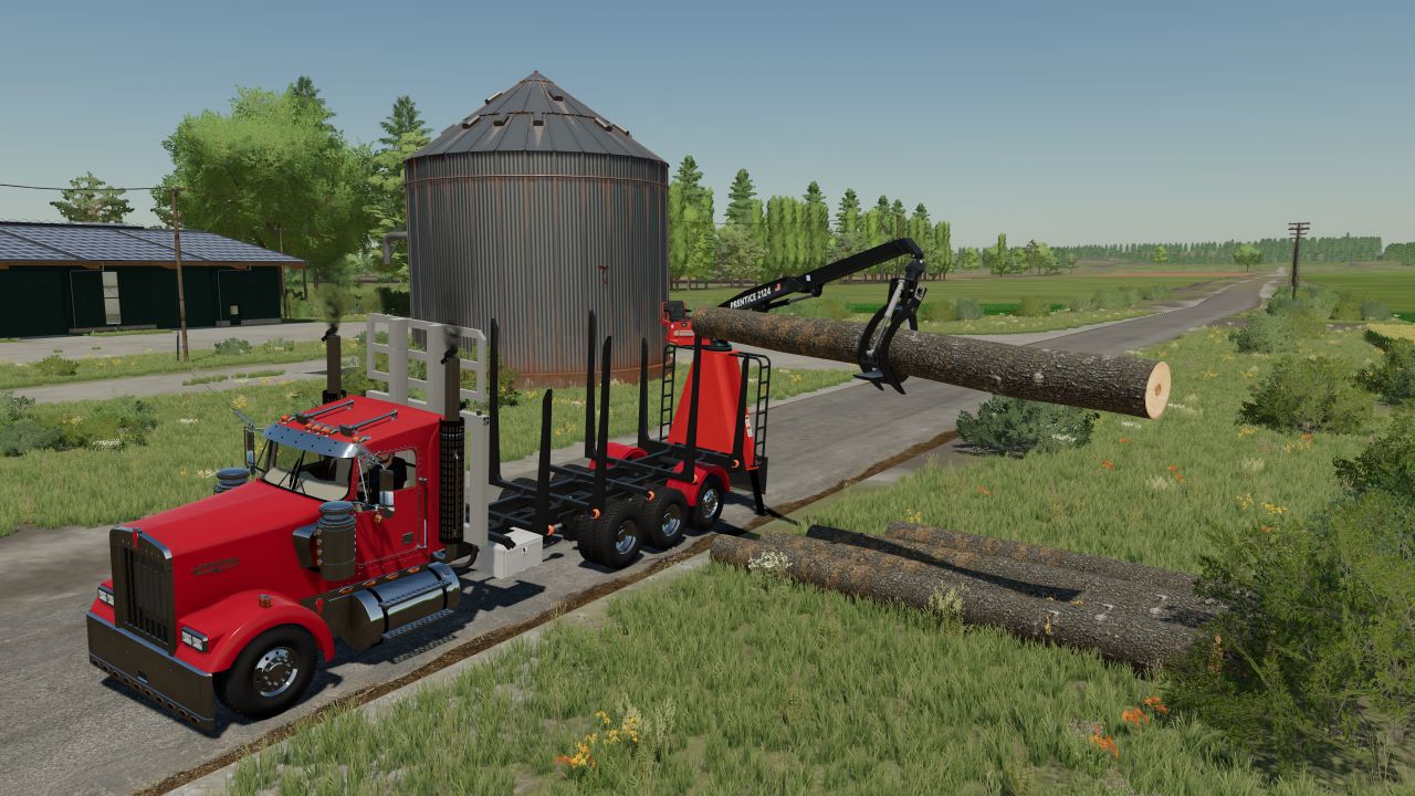 Camión maderero Kenworth W900