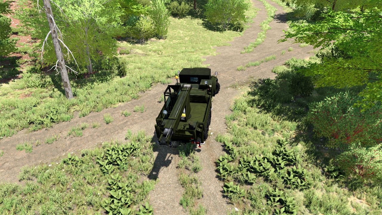 KrAZ-255 / Ciężarówka z żurawiem KrAZ