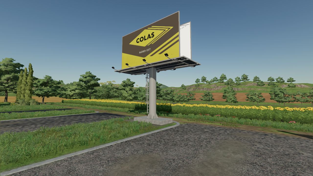 Große Colas-Werbetafel